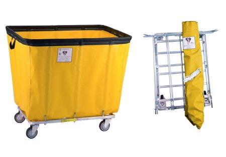 Picture of Basket Truck 300 lbs. Weight Capacity Tubular Steel 4 Inch Non-marking Casters408KDC/YEL