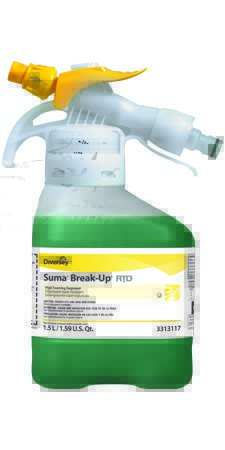 Picture of Diversey™ Suma® Break-Up® SC Surface Cleaner / Degreaser Foaming 1.5 Liter Bottle Unscented NonSterileDVO93313117