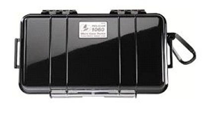 Picture of Micro Dry Case Pelican Black / Clear Lid Plastic 2.62 X 5.56 X 9.37 InchMTR-1060-BLACK