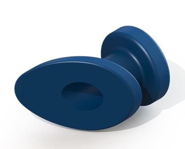 Picture of Ear Ventilation Tube Armstrong Grommet 1.1 mm Polyethylene Blue SterileVT-0509-50
