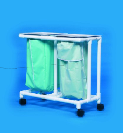 Picture of Double Hamper with Bags Select 4 Casters 39 gal.ELH02