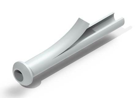 Picture of Ear Ventilation Tube Feuerstein Split 1.14 X 12 mm Fluoroplastic White SterileVT-0904-50