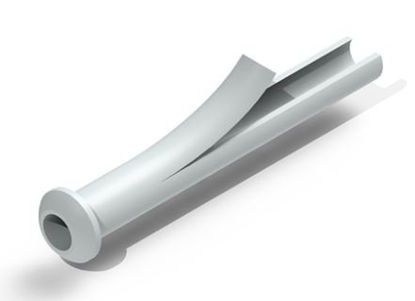 Picture of Ear Ventilation Tube Feuerstein Split 1.14 X 12 mm Fluoroplastic White SterileVT-0904-50