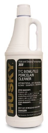 Picture of Husky® Bowl, Tub and Tile Surface Disinfectant Cleaner Acid Based Liquid 32 oz. Bottle Cherry Scent Scent NonSterileHSK-305-03