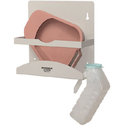 Picture of Bedpan Dispenser BOWMAN® Beige Aluminum Manual Wall MountNC001-0512