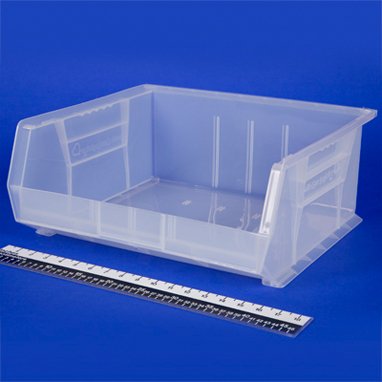 Picture of Storage Bin HCL Super Tough Semi-Clear Industrial Grade Polymers 7 X 14-3/4 X 16-1/2 Inch1420C