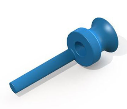 Picture of Ear Ventilation Tube Shepard 1.10 mm Polyethylene Blue SterileVT-0207-01