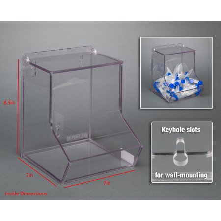 Picture of BIN, BULK W/LID WALL MOUNT SMBLKBNLIDS-W