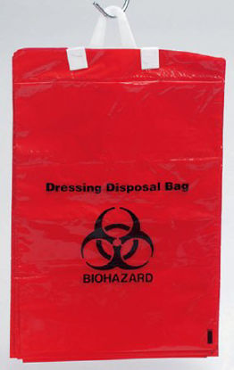 Picture of Biohazard Waste Bag Health Care Logistics® Red Bag 11-3/8 X 16-7/8 Inch7449-50