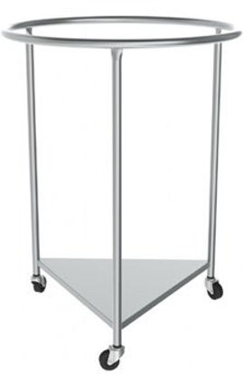 Picture of Hamper Stand Rolling Round Opening Foot Pedal Self-Closing LidLH-2001-FOL