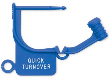 Picture of Locking Tag Key Surgical® PrePrinted Blue Plastic 1 InchLT-210