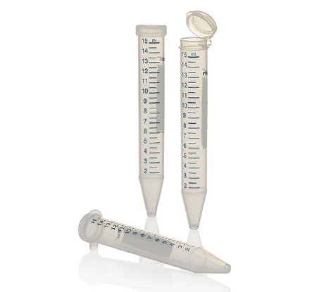 Picture of Nunc™ EZFlip™ Centrifuge Tube Conical Bottom Plain 15 mL Without Color Coding Hinged Snap Cap Polypropylene Tube362695