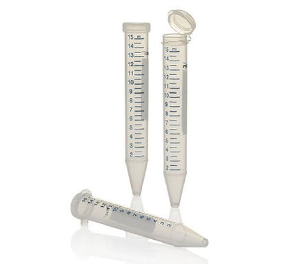 Picture of Nunc™ EZFlip™ Centrifuge Tube Conical Bottom Plain 15 mL Without Color Coding Hinged Snap Cap Polypropylene Tube362695