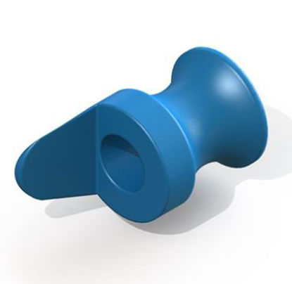 Picture of Ear Ventilation Tube Shepard Wrapped Wire 1.00 Inner Diameter / 2.4 mm Inner Flange Diameter / 2.4 mm Outer Flange Diameter / 1.6 mm Inner Flange Distance / 2.4 mm Total Length Fluoroplastic White SterileVT-0206-50