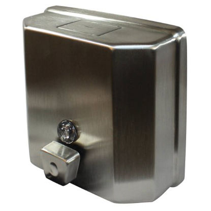 Picture of Soap Dispenser Impact® Silver Stainless Steel Manual Push 47 oz. Wall Mount4047