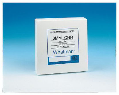 Picture of Chromatography Paper Whatman™ 3MM 12 X 14, 0.34 mm Film Thickness, 3 mm Chr Grade, 130/30 mm/min. Flow Rate, Smooth Finish, Sheet Format05-716-6C