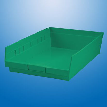 Picture of Shelf Bin Health Care Logistics® Light Blue Industrial Grade Polymers 4 X 11-1/8 X 17-7/8 Inch1456B