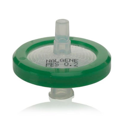Picture of Syringe Filter Nalgene™ 25 mm Diameter, 0.2 µm Pore Size, Sterile For Sterilization and Clarification of Cell Culture Media, Serum and Additives725-2520