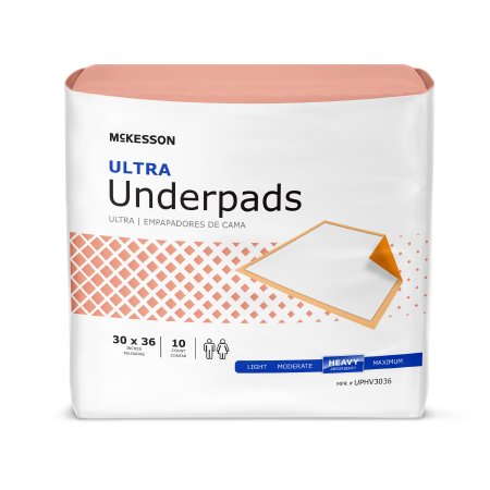 Picture of Underpad McKesson Ultra 30 X 36 Inch Disposable Fluff / Polymer Heavy AbsorbencyUPHV3036