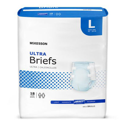 Picture of Unisex Adult Incontinence Brief McKesson Ultra Large Disposable Heavy AbsorbencyBRULLG