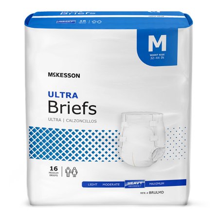 Picture of Unisex Adult Incontinence Brief McKesson Ultra Medium Disposable Heavy AbsorbencyBRULMD