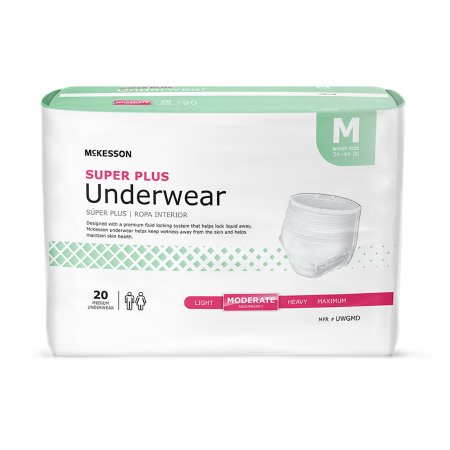 Picture of Unisex Adult Absorbent Underwear McKesson Super Plus Pull On with Tear Away Seams Medium Disposable Moderate AbsorbencyUWGMD