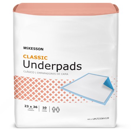 Picture of Underpad McKesson Classic 23 X 36 Inch Disposable Fluff / Polymer Light AbsorbencyUPLT2336V120