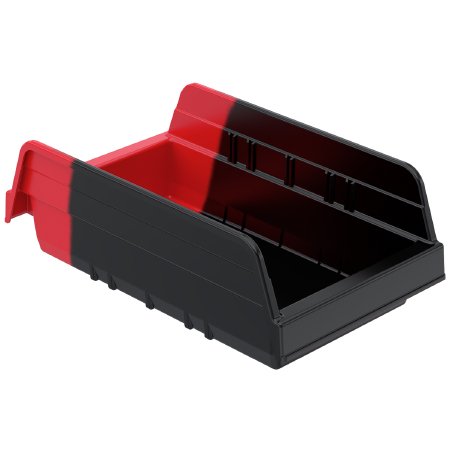 Picture of Storage Bin Indicator® Bin Red / Black Plastic 4 X 6-5/8 X 11-5/8 Inch36462BLKRED