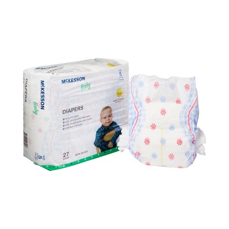 Picture of Unisex Baby Diaper McKesson Size 5 Disposable Moderate AbsorbencyBD-SZ5