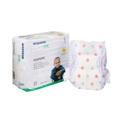 Picture of Unisex Baby Diaper McKesson Size 5 Disposable Moderate AbsorbencyBD-SZ5