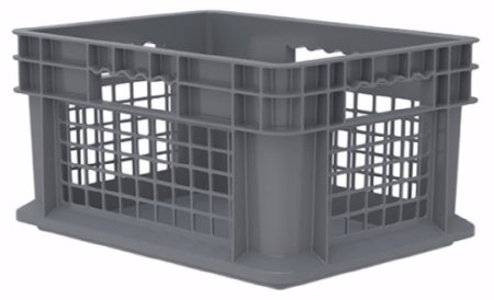 Picture of Straight Wall Container Akro-Mils® Gray Industrial Grade Polymers 8-1/4 X 11-3/4 X 15-3/4 Inch37278GREY
