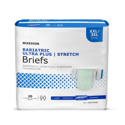 Picture of Unisex Adult Incontinence Brief McKesson 2X-Large / 3X-Large Disposable Heavy AbsorbencyBRSTRBAR