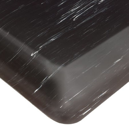 Picture of Anti-Fatigue Floor Mat Tile-Top™ AM SpongeCote® 3 X 5 Foot Black PVC / Anti-Microbial Nitrile Infused Sponge191511212