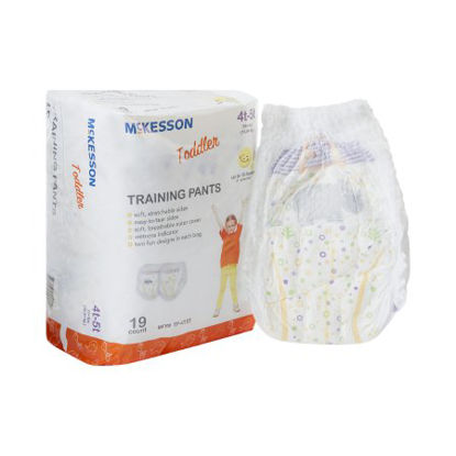 Picture of Unisex Toddler Training Pants McKesson Pull On with Tear Away Seams Size 4T to 5T Disposable Heavy AbsorbencyTP-4T5T
