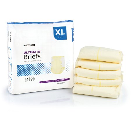 Picture of Unisex Adult Incontinence Brief McKesson X-Large Disposable Heavy AbsorbencyBR33893