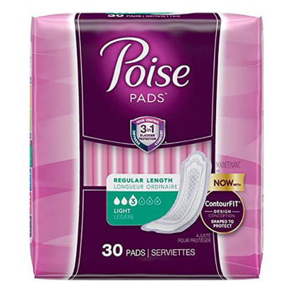 Picture of Bladder Control Pad Poise® Light Absorbency Absorb-Loc® Core One Size Fits Most Adult Female Disposable51668