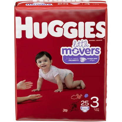Picture of Unisex Baby Diaper Huggies® Little Movers Size 3 Disposable Moderate Absorbency49678