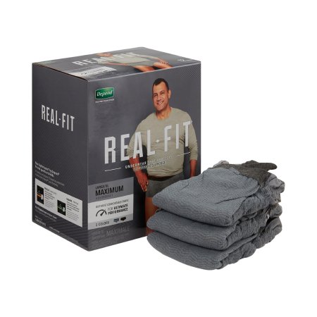 Picture of Male Adult Absorbent Underwear Depend® Real Fit® Pull On with Tear Away Seams Large / X-Large Disposable Heavy Absorbency50983
