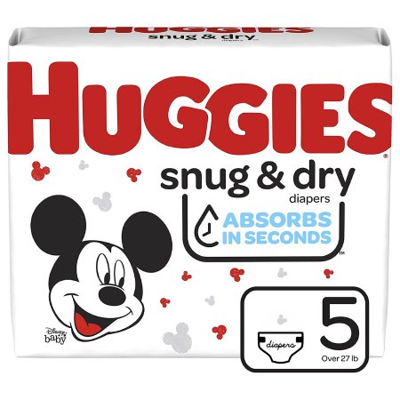 Picture of Unisex Baby Diaper Huggies® Snug & Dry Size 5 Disposable Heavy Absorbency51473