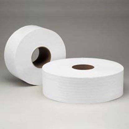 Picture of Toilet Tissue Scott® Essential JRT White 2-Ply Jumbo Size Cored Roll Continuous Sheet 3-11/20 Inch X 1000 FootKCC07805