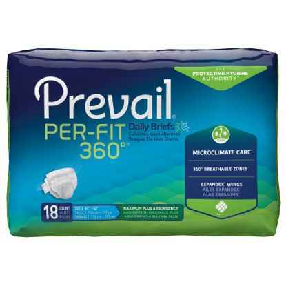 Picture of Unisex Adult Incontinence Brief Prevail® Per-Fit 360°™ Large Disposable Heavy AbsorbencyPFNG-013