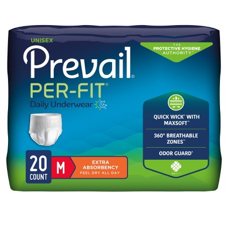 Picture of Unisex Adult Absorbent Underwear Prevail® Per-Fit® Pull On with Tear Away Seams Medium Disposable Heavy AbsorbencyPF-512