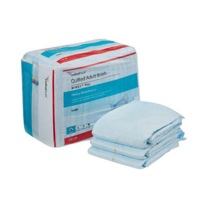 Picture of Unisex Adult Incontinence Brief Wings™ Large Disposable Heavy Absorbency66034
