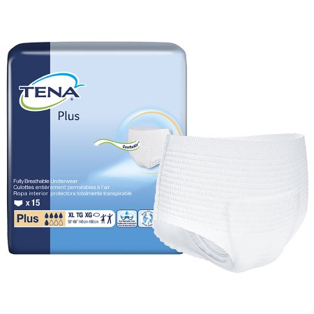 Picture of Unisex Adult Absorbent Underwear TENA® Plus Pull On with Tear Away Seams X-Large Disposable Moderate Absorbency72435