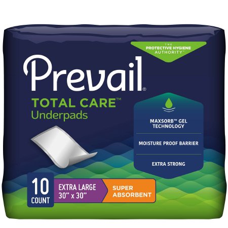 Picture of Underpad Prevail® Total Care™ 30 X 30 Inch Disposable Polymer Heavy AbsorbencyUP-100