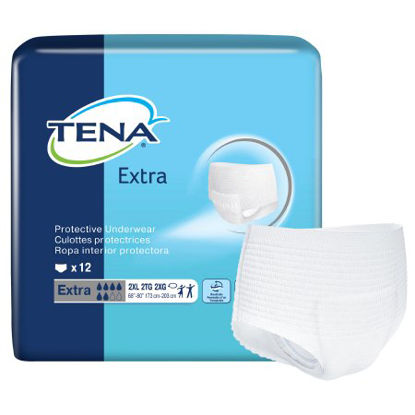 Picture of Unisex Adult Absorbent Underwear TENA® Extra Pull On with Tear Away Seams 2X-Large Disposable Moderate Absorbency72518