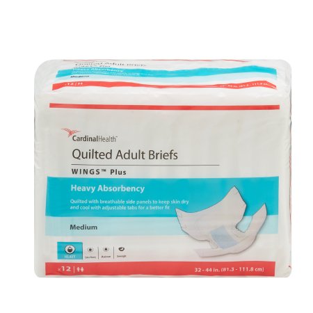 Picture of Unisex Adult Incontinence Brief Wings™ Medium Disposable Heavy Absorbency66033