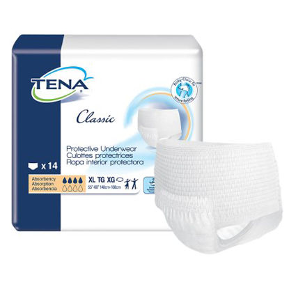 Picture of Unisex Adult Absorbent Underwear TENA® Classic Pull On with Tear Away Seams X-Large Disposable Moderate Absorbency72516