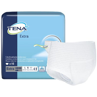 Picture of Unisex Adult Absorbent Underwear TENA® Extra Pull On with Tear Away Seams Large Disposable Moderate Absorbency72332