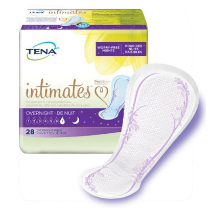 Picture of Bladder Control Pad TENA® Intimates™ Overnight 16 Inch Length Heavy Absorbency Dry-Fast Core™ One Size Fits Most Adult Female Disposable54282